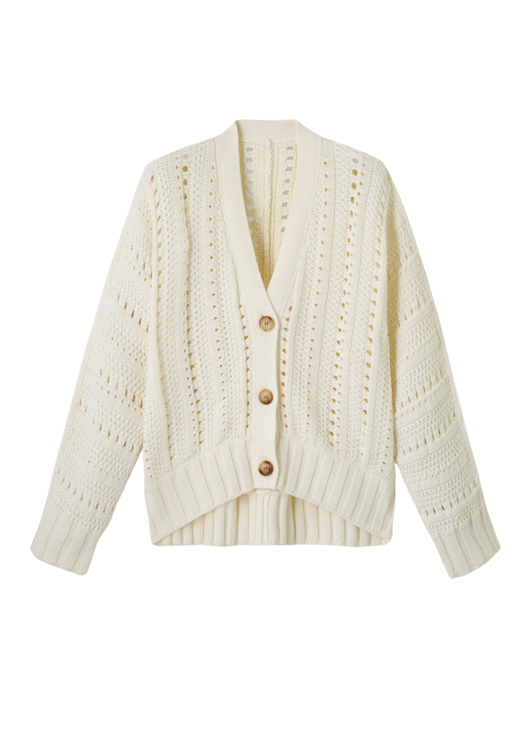 Me and Em Cotton Open Stitch Cardigan