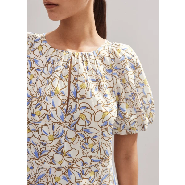Cotton Voile Floral Print Maxi Dress - Image 5