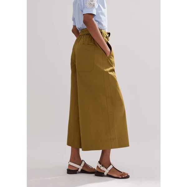 Cotton Wide-Leg Culotte - Image 5