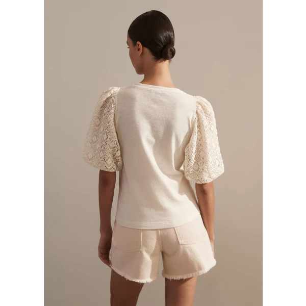 Crochet Mixed Media Tee - Image 6