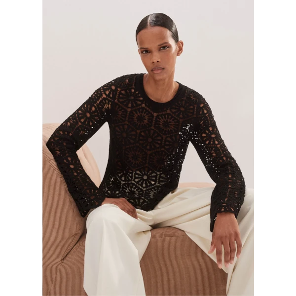 Crochet Stitch Box Sweater - Image 6