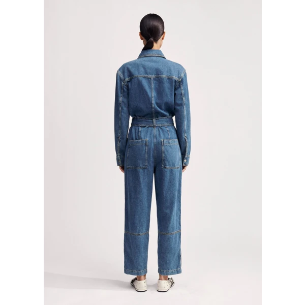 Denim Jumpsuit + Belt - Image 6