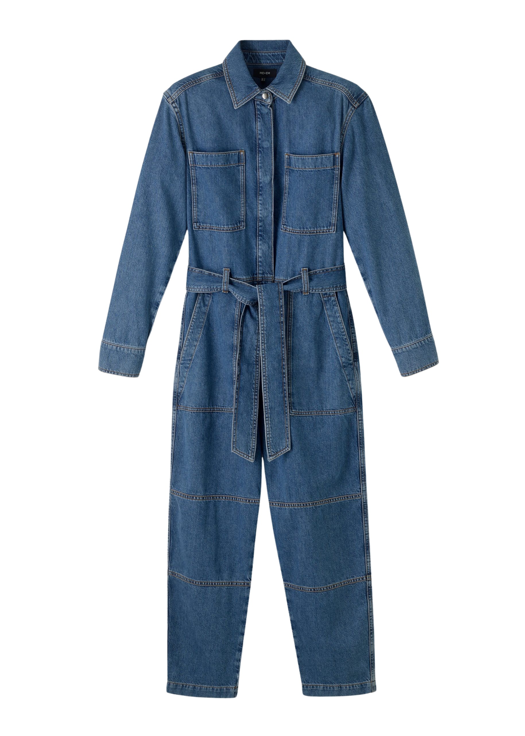 Me and Em Denim Jumpsuit + Belt