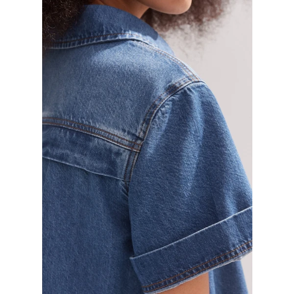 Denim Swing Dress - Image 5