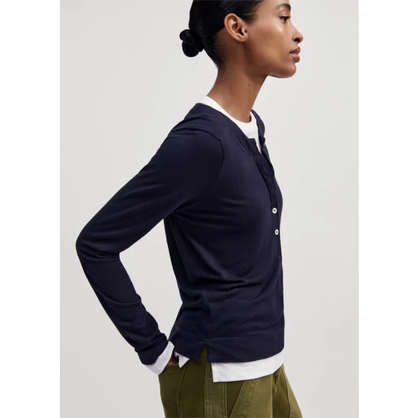 Double-Layer Look Long Sleeve Top - Image 6