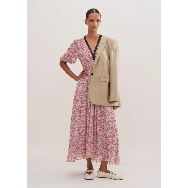 Evening Primrose Print Lace Maxi Dress - Image 6