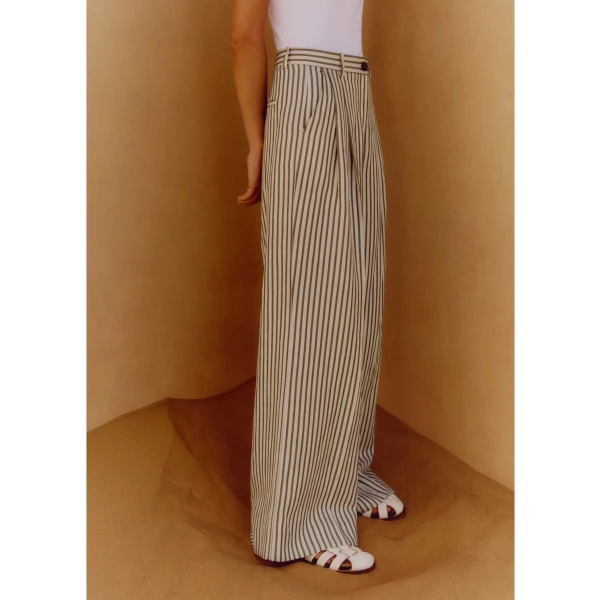 Fluid Stripe Straight-Leg Pant - Image 5