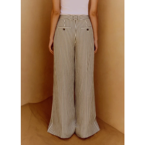 Fluid Stripe Straight-Leg Pant - Image 6