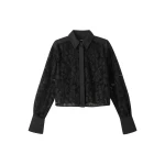 Guipure Lace Crop Shirt