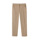 Lightweight Pinstripe Slim Crop Pant