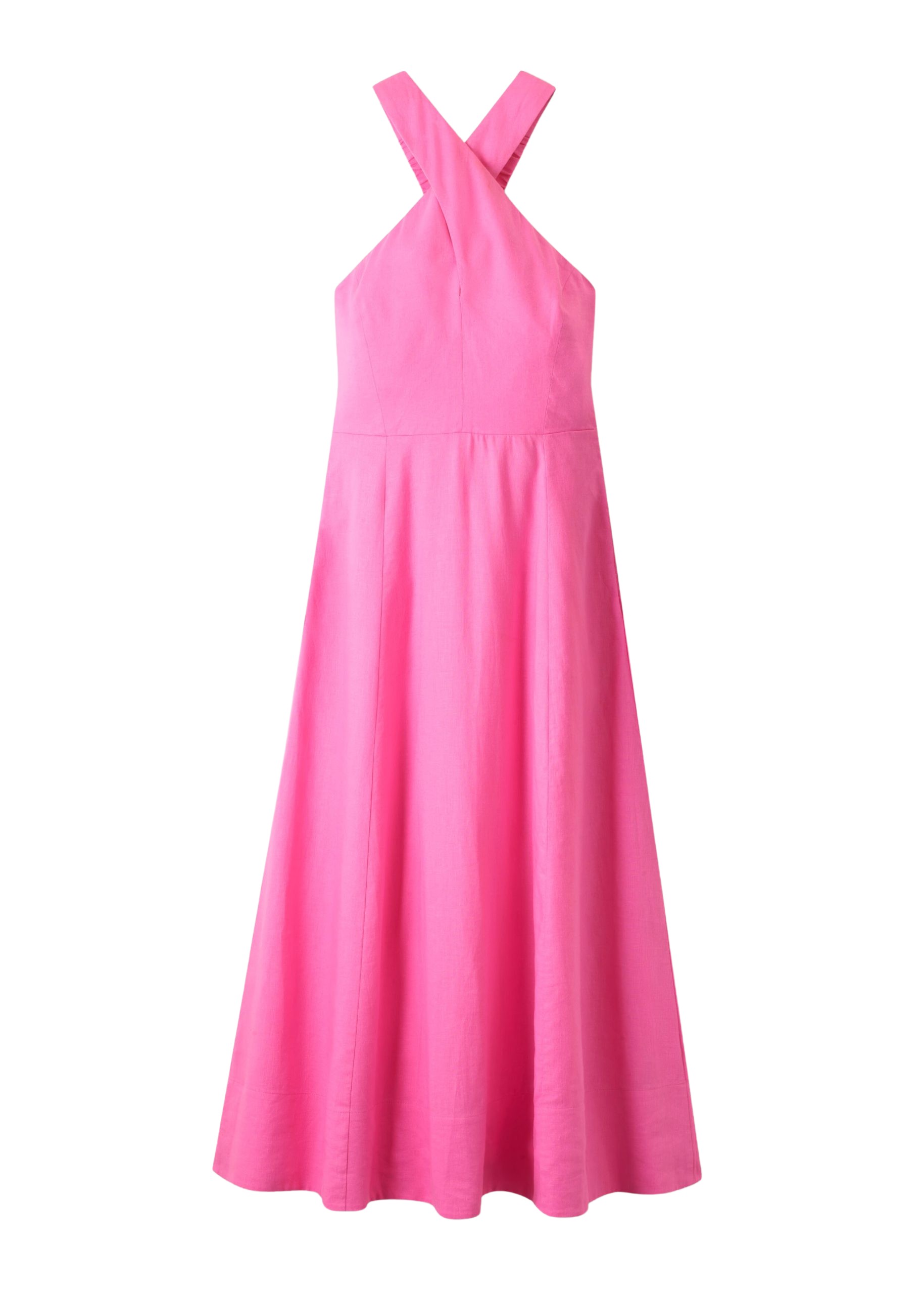 Me and Em Linen-Blend Crossover Maxi Dress