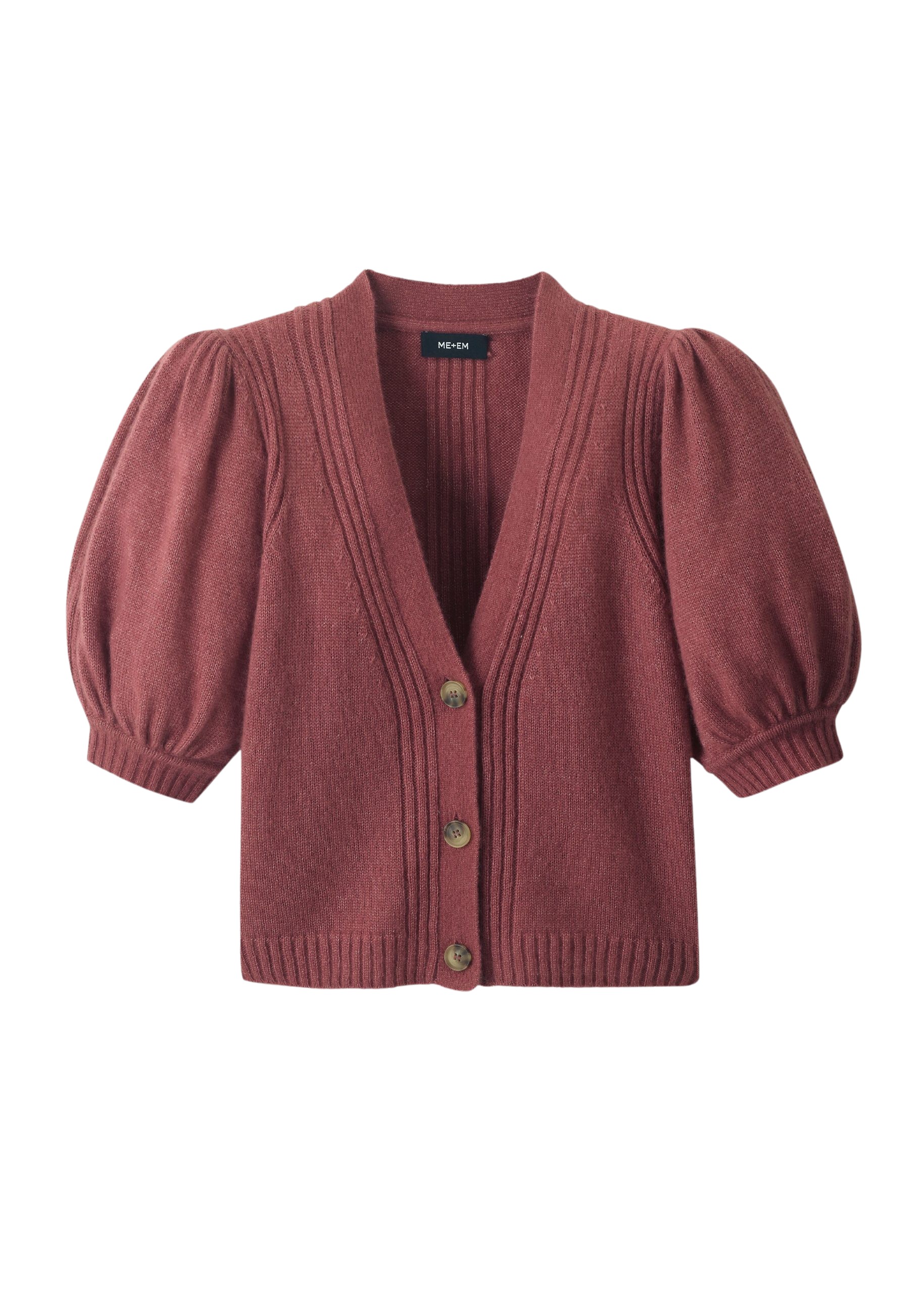 Me and Em Merino Cashmere Silk Lofty Cardigan
