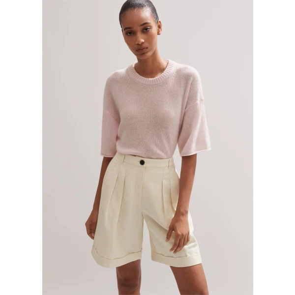 Merino Cashmere Silk Lofty Relaxed Tee - Image 5