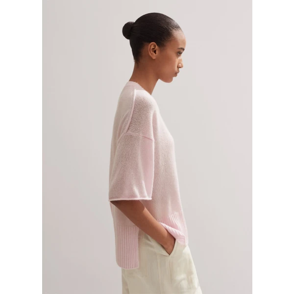 Merino Cashmere Silk Lofty Relaxed Tee - Image 6