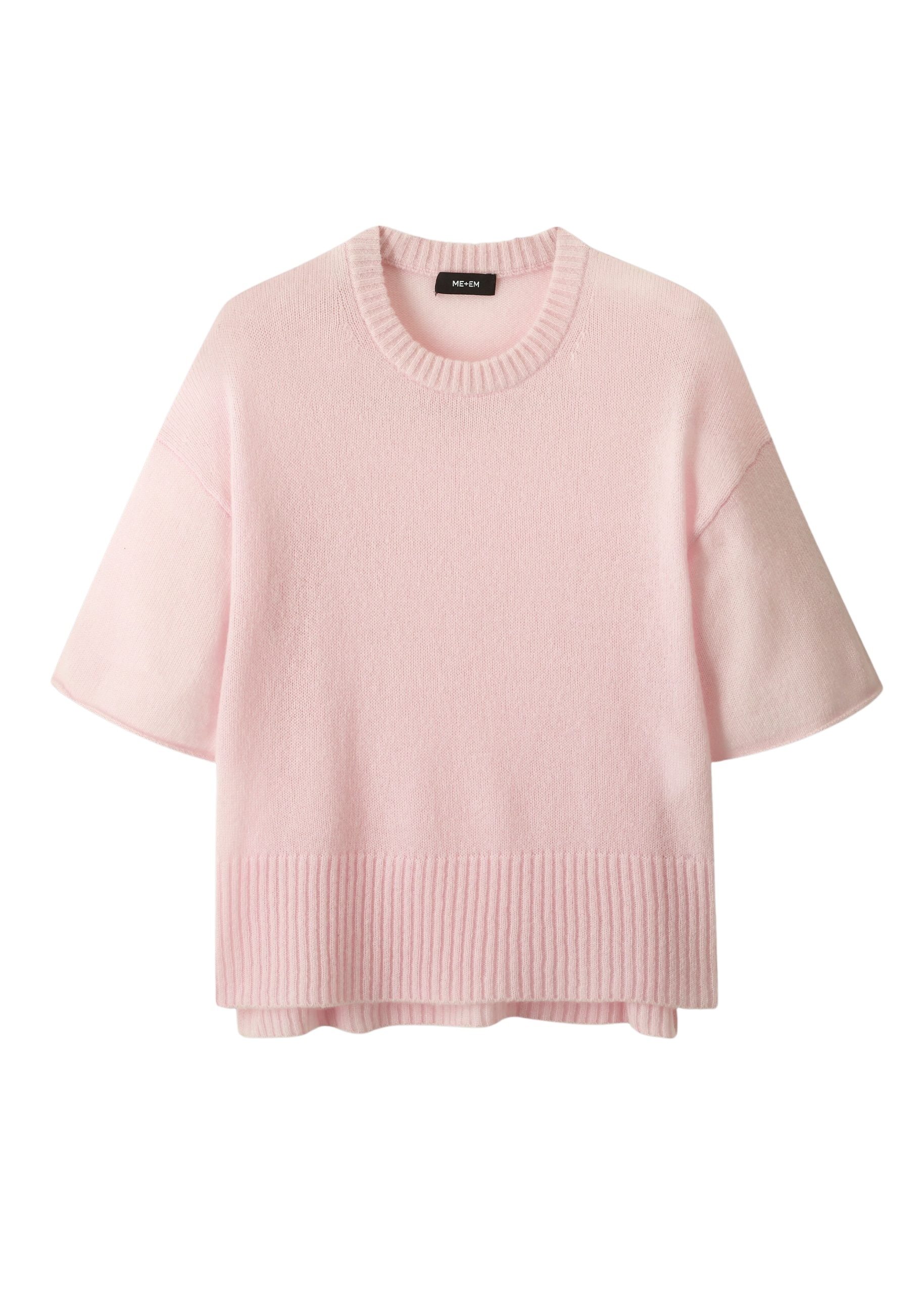 Me and Em Merino Cashmere Silk Lofty Relaxed Tee Top