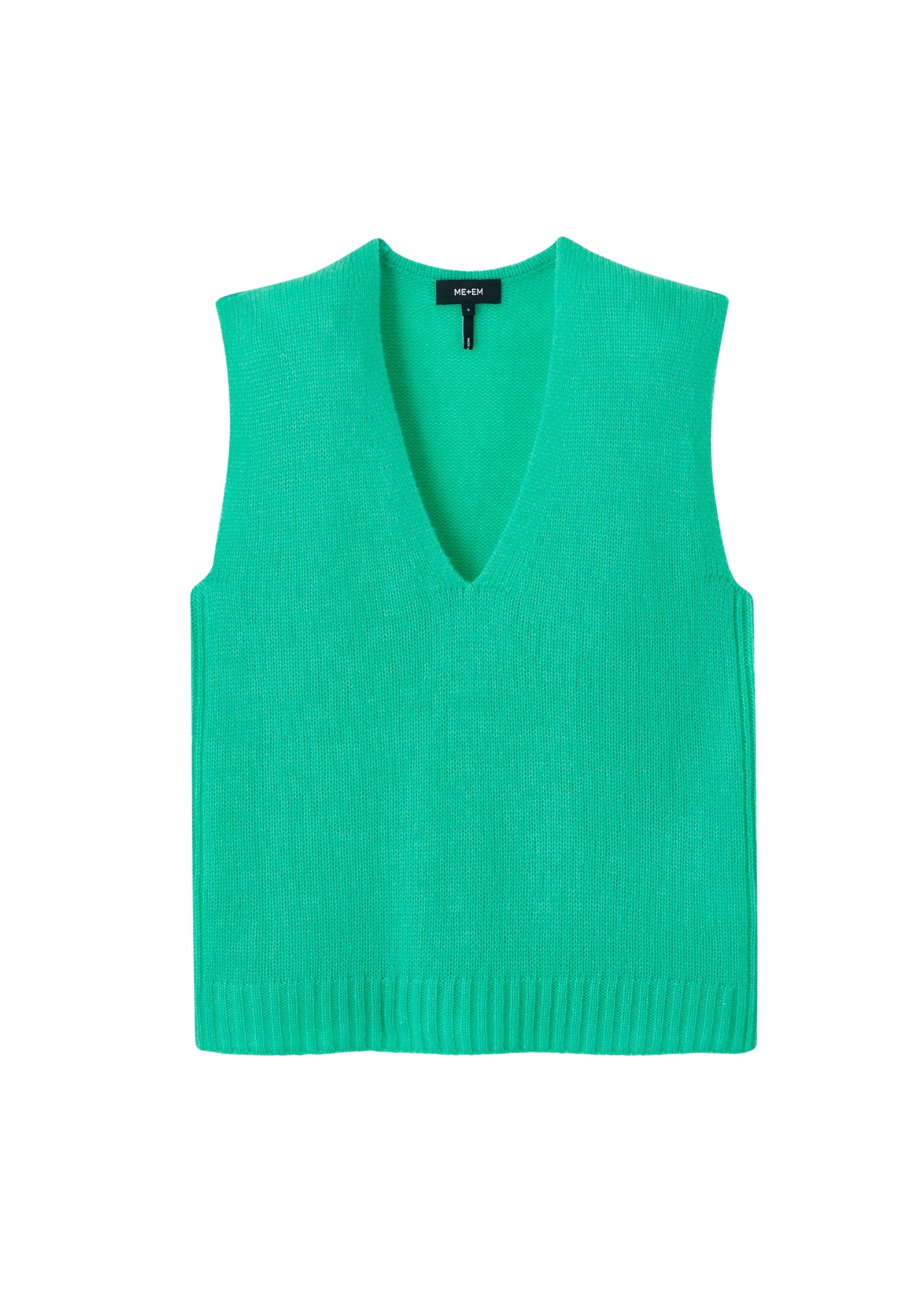 Me and Em Merino Cashmere Silk V-Neck Sweater Vest