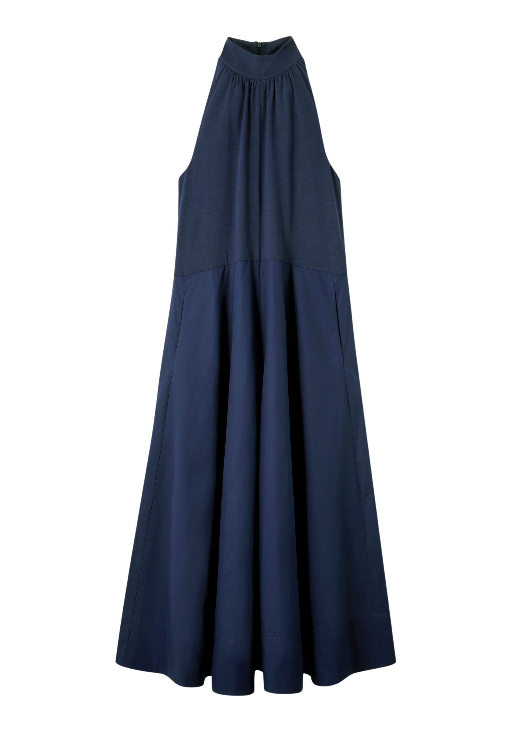 Me and Em Mixed Media Halterneck Maxi Dress