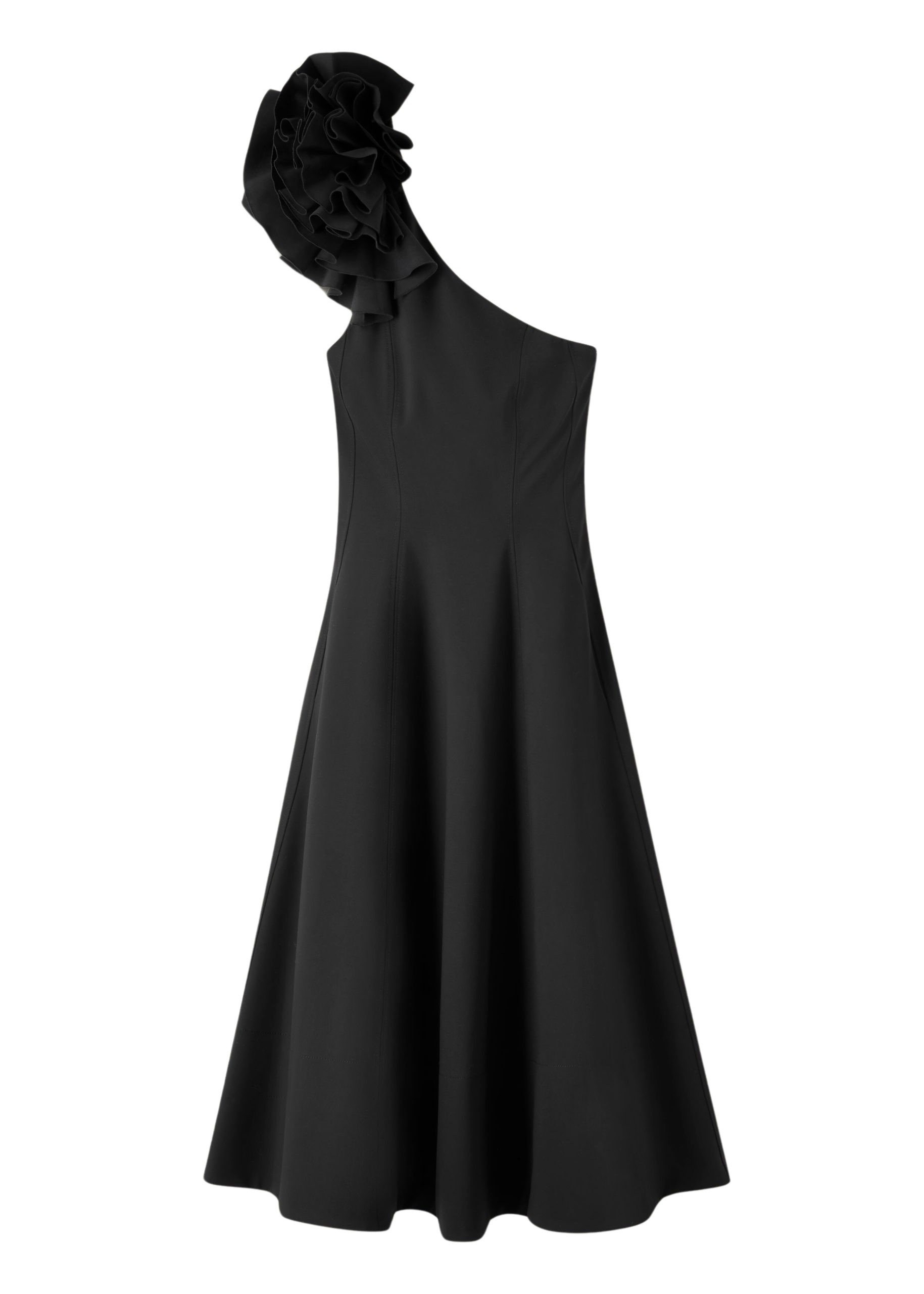 Me and Em One Shoulder Midi Dress + Corsage