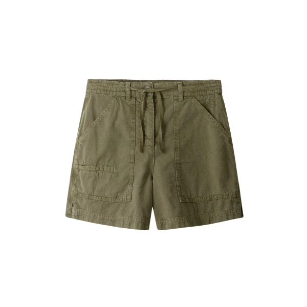 Oversized Patch Short + Tie