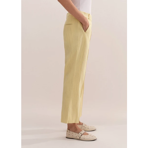 Pinstripe Slim Crop Pant - Image 6