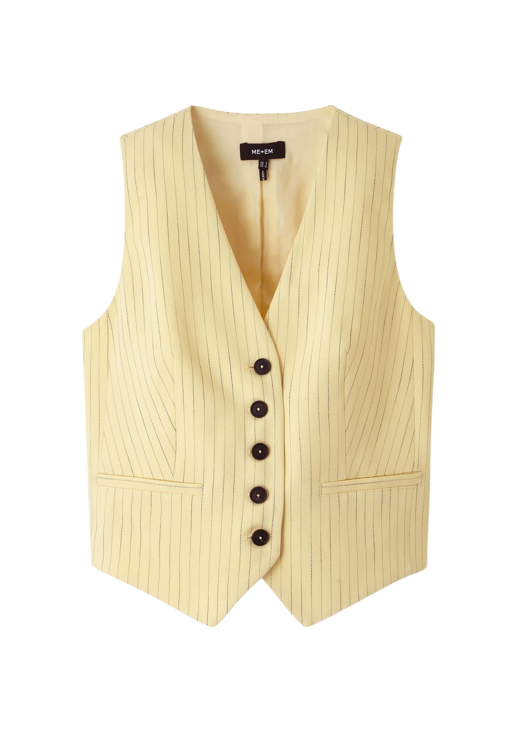 Me and Em Pinstripe Tailored Vest
