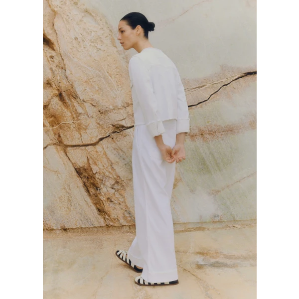 Pleated Straight-Leg Sneaker-Grazer Pant - Image 5