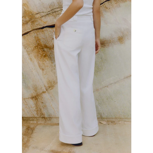 Pleated Straight-Leg Sneaker-Grazer Pant - Image 6