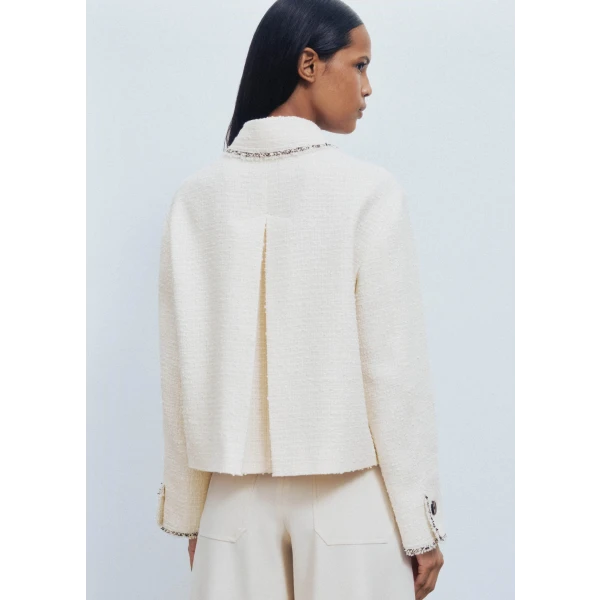 Raw Edge Crop Swing Jacket - Image 6