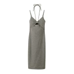 Rib Bow Feature Midi Dress