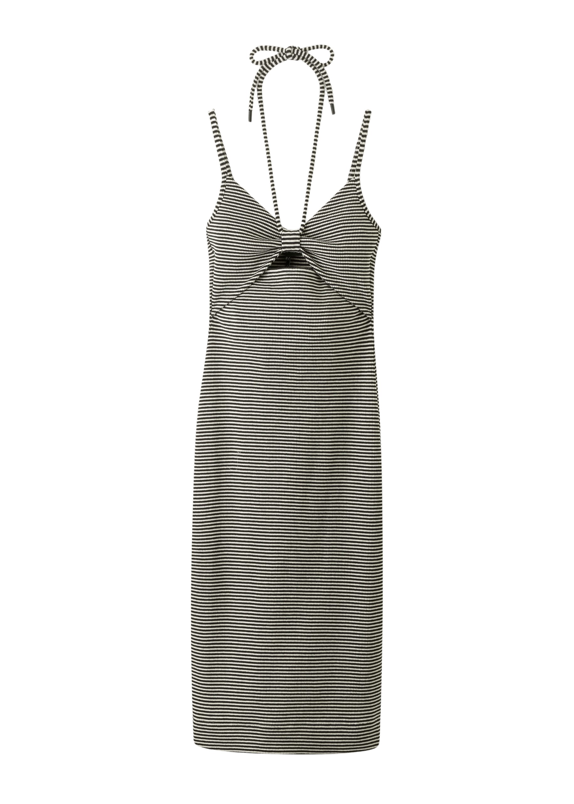 Me and Em Rib Bow Feature Midi Dress