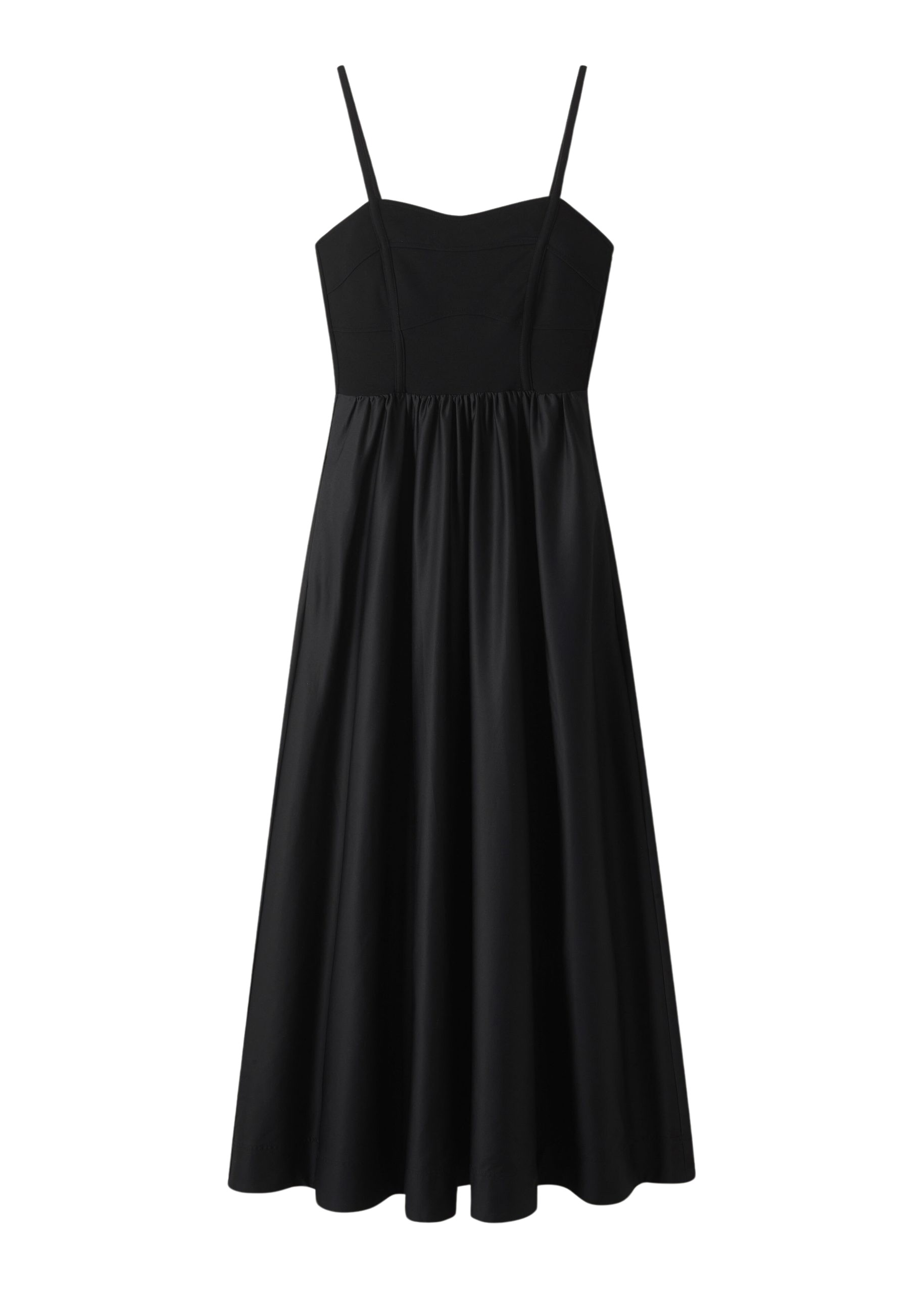 Me and Em Seam Detail Mixed Media Maxi Dress