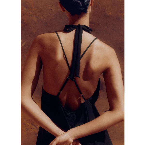 Sheer Halterneck Maxi Slip Dress - Image 6