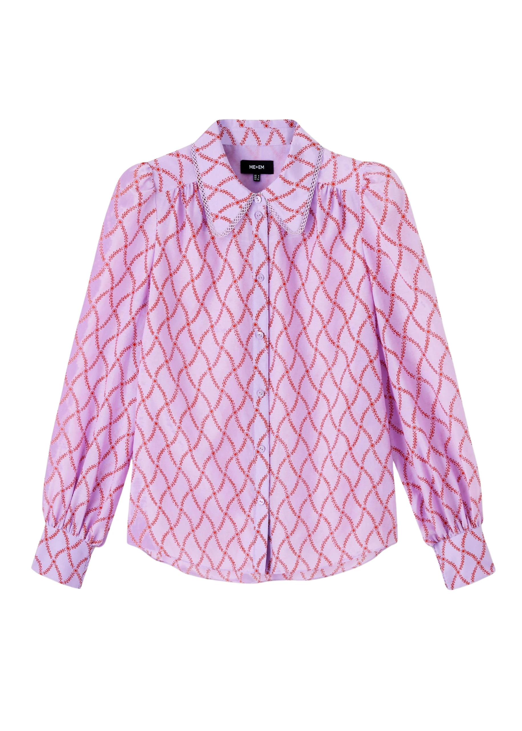 Me-and-Em-Silk-Cotton-Trellis-Floral-Print-Blouse-scaled65745_nobg Silk Cotton Trellis Floral Print Blouse - Image 1