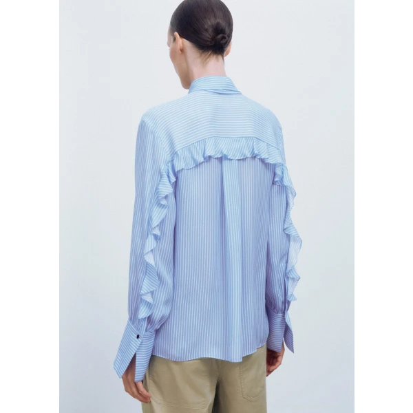 Silk Stripe Shirt + Tie - Image 6