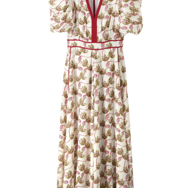 Me and Em Silk Summer Waterlily Print Maxi Dress