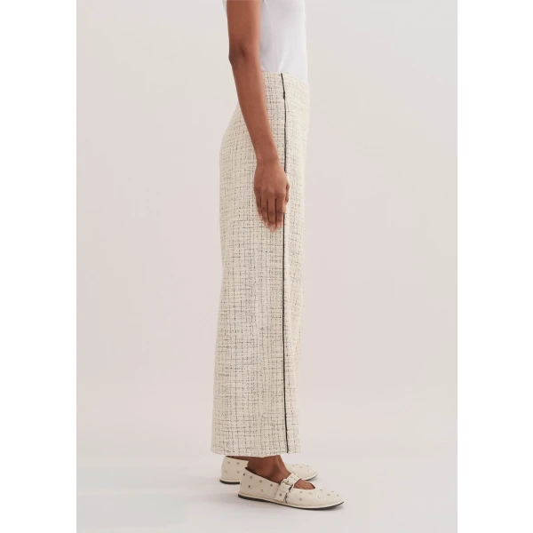 Tweed Wide-Leg Crop Pant - Image 5