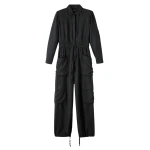 Washed Silk Parachute Jumpsuit