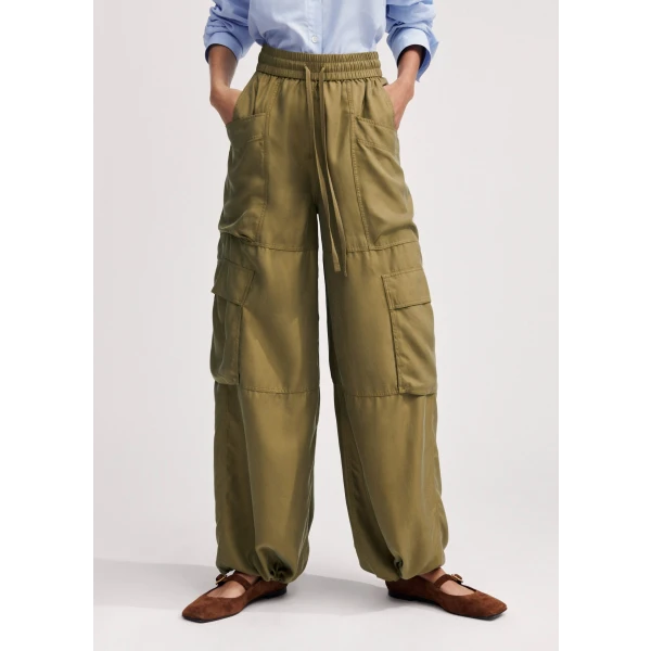 Washed Silk Parachute Pant - Image 5