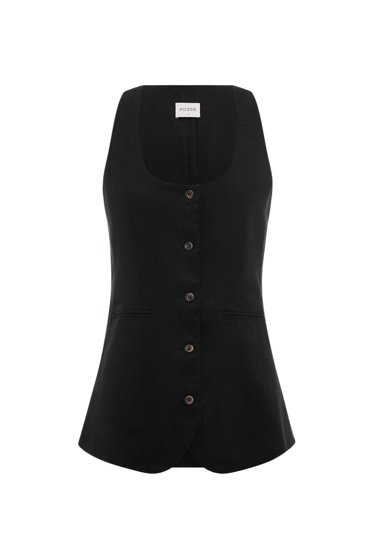 Posse-The-label-Ruben-Gilet-Black98931_nobg Ruben Gilet - Black - Image 1
