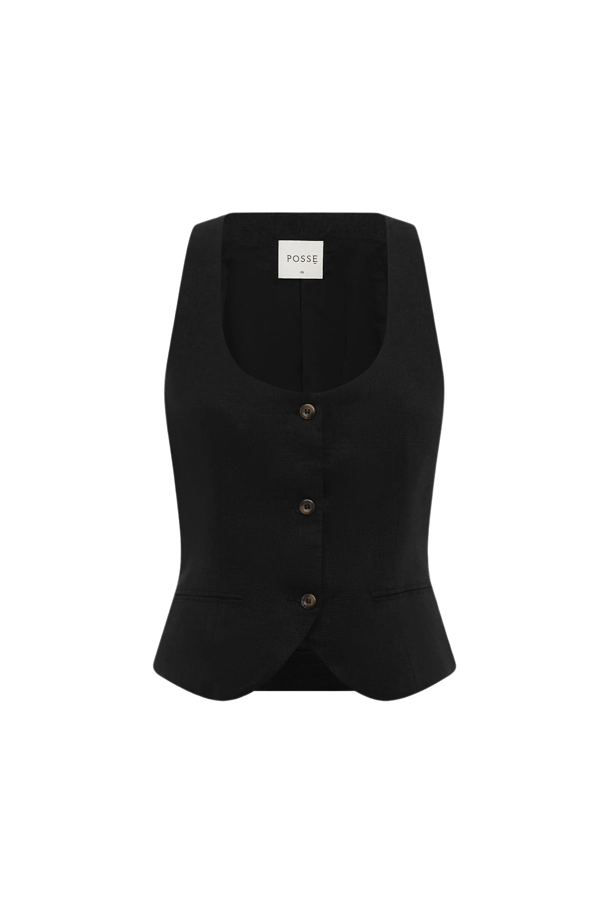 Posse-The-label-Ruben-Vest-Black86224_nobg Ruben Vest - Black - Image 1
