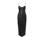 Chelle Black Midi Dress