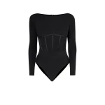 Krissie Black Bodysuit