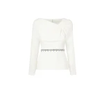 Manya Ivory Embroidered Top