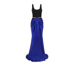 Marlena Embroidered Marrakech & Black Long Dress