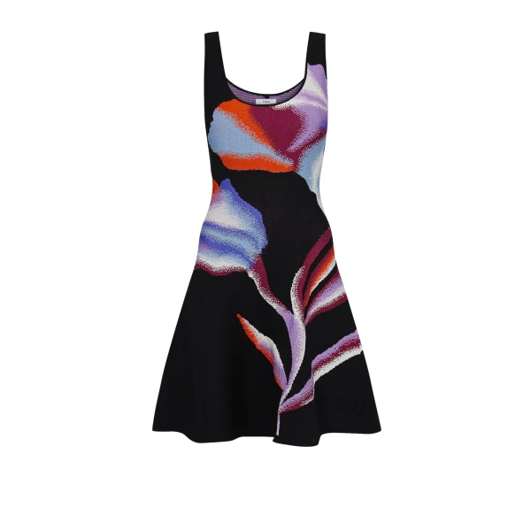 Yara Black Knit Short Dress