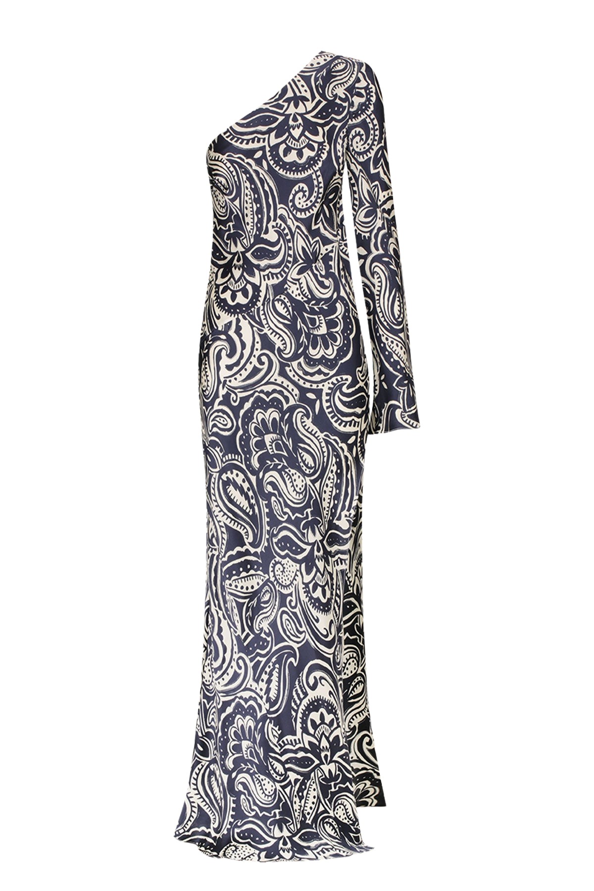 Shona Joy Anthea Silk One Shoulder Maxi Dress