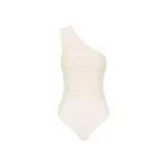 Beau One Shoulder Bodysuit - Rice