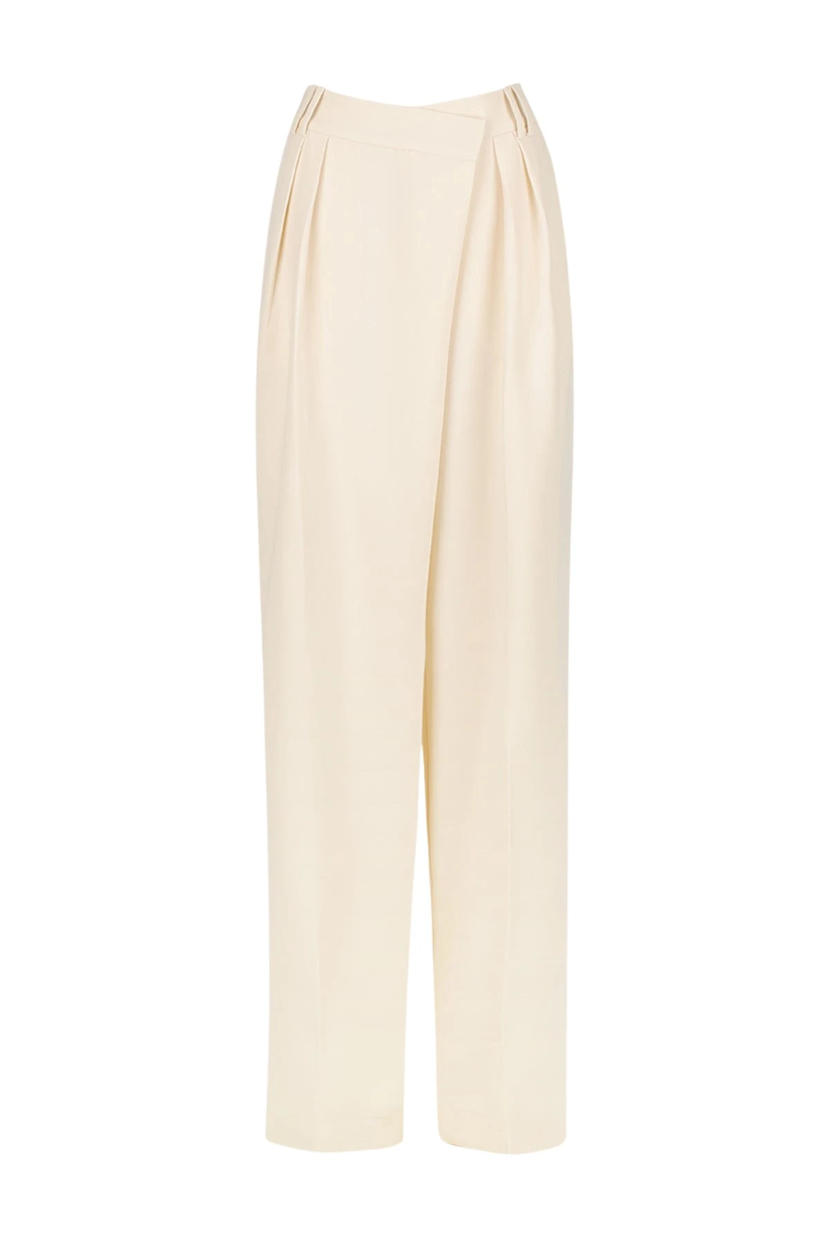 Shona-Joy-Irena-Asymmetrical-Pleat-Front-Pant-Rice51009_nobg Irena Asymmetrical Pleat Front Pant - Rice - Image 1