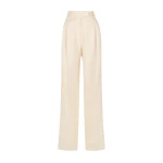 Irena High Waisted Tailored Pant - Rice