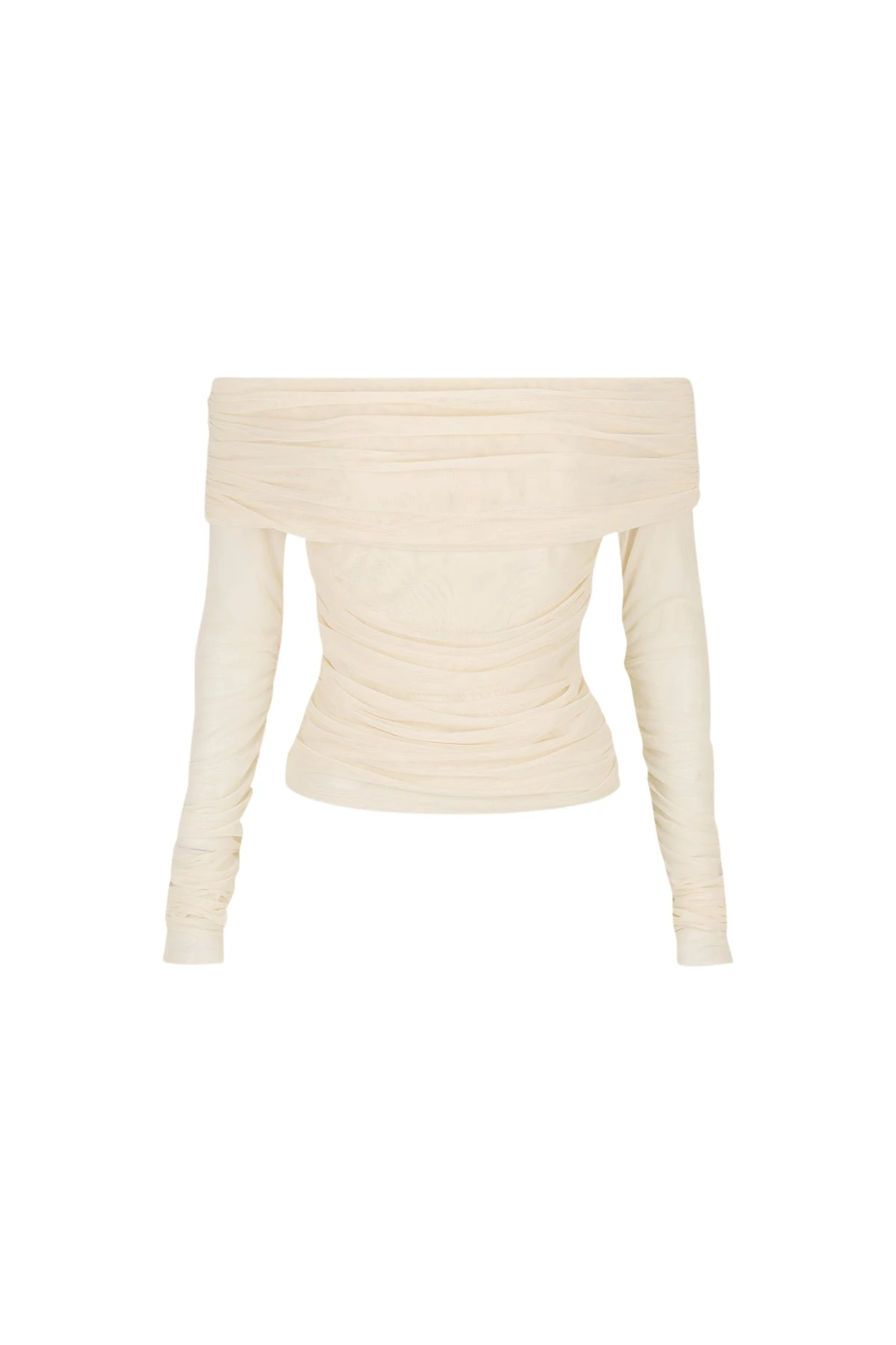 Shona-Joy-Mira-Long-Sleeve-Off-Shoulder-Top-Ivory64847_nobg Mira Long Sleeve Off Shoulder Top - Ivory - Image 1
